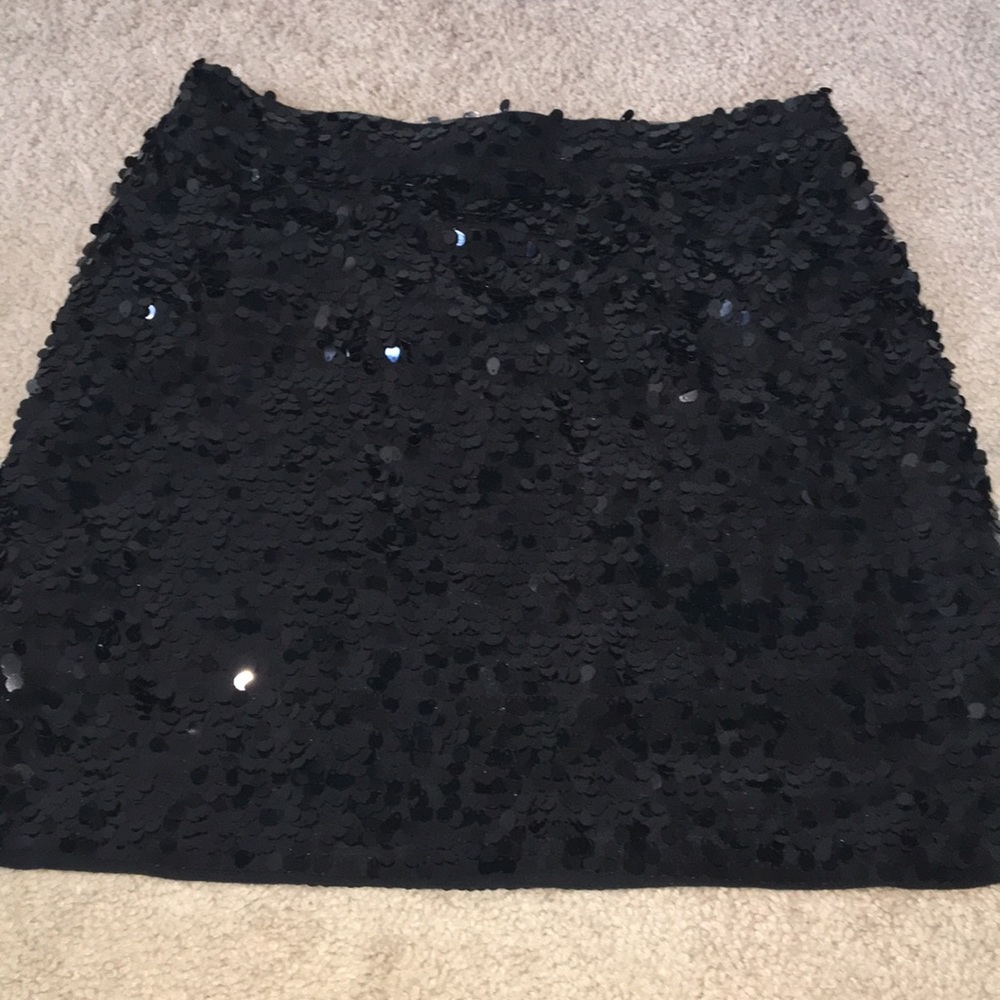 Sparkly black skirt